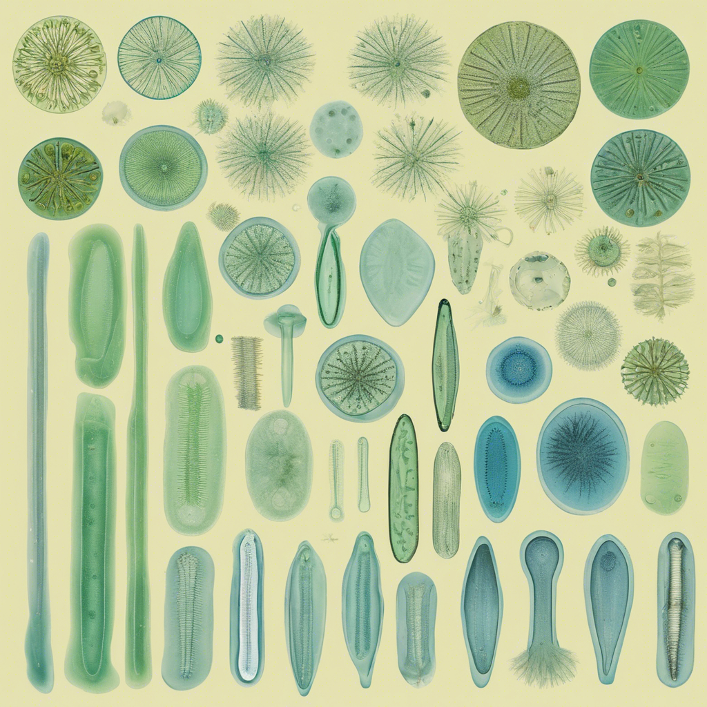 Diatoms, Dinoflagellates, Euglena, Slime Moulds, Protozoans.